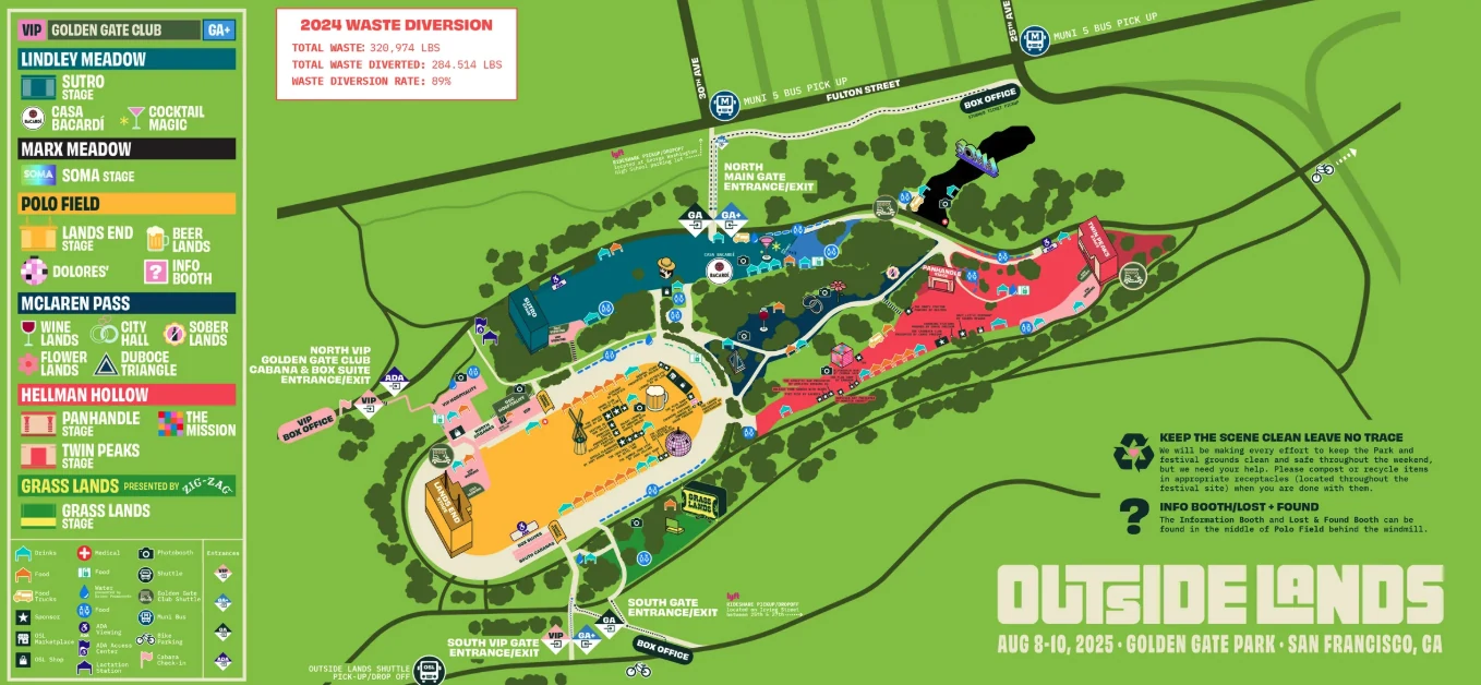 Fairs and festivals map example