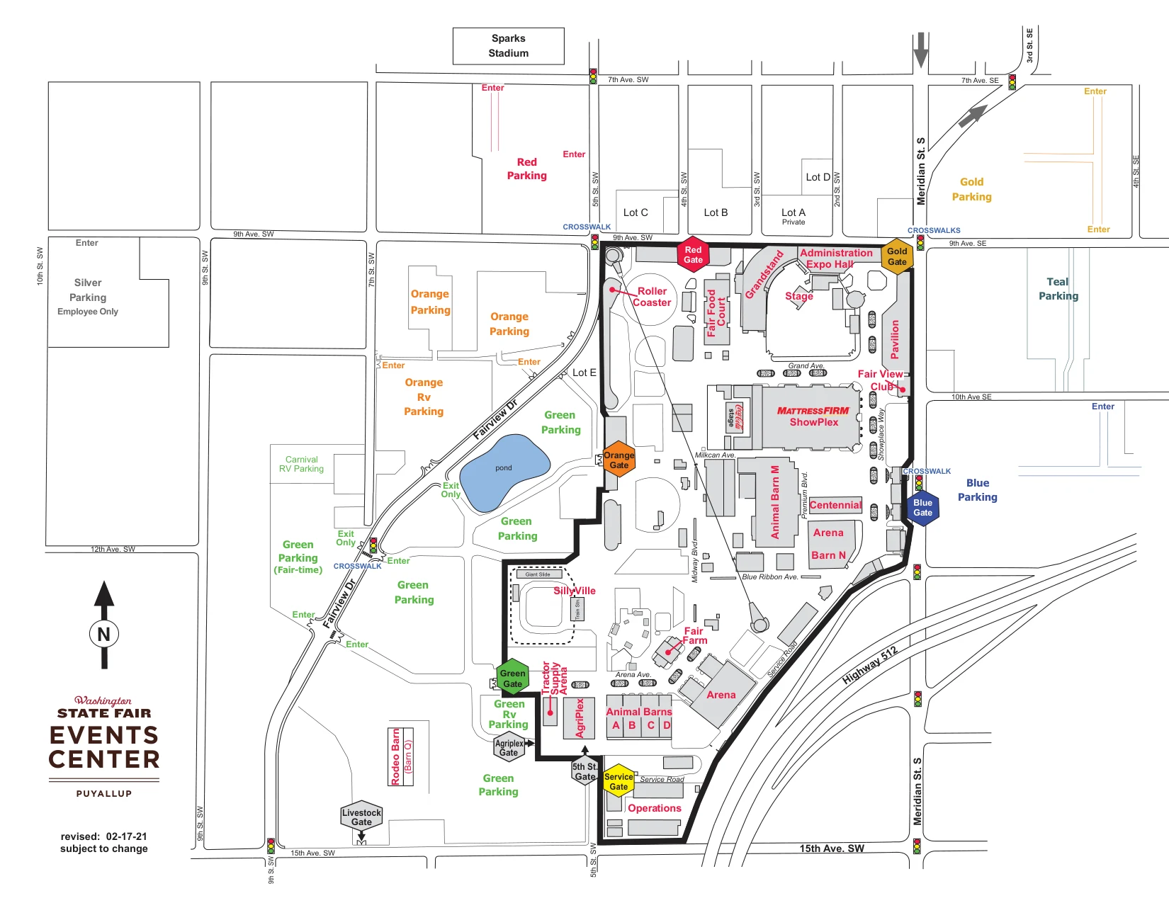 Puyallup Fair Map map