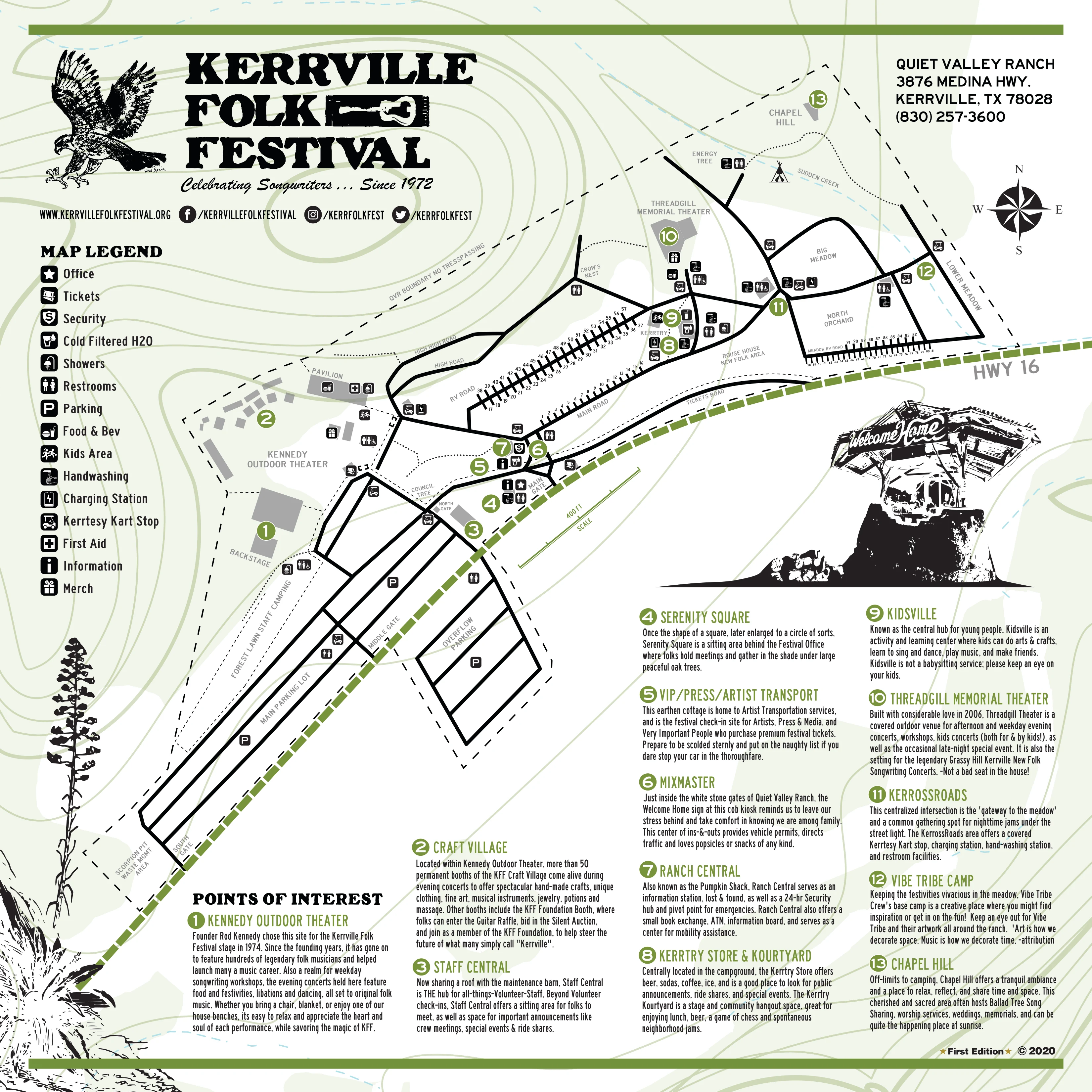 Kerrville Folk Festival map